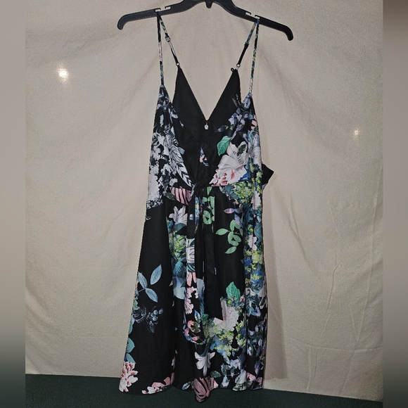 City Chic Pants - Floral Spaghetti Strap Romper